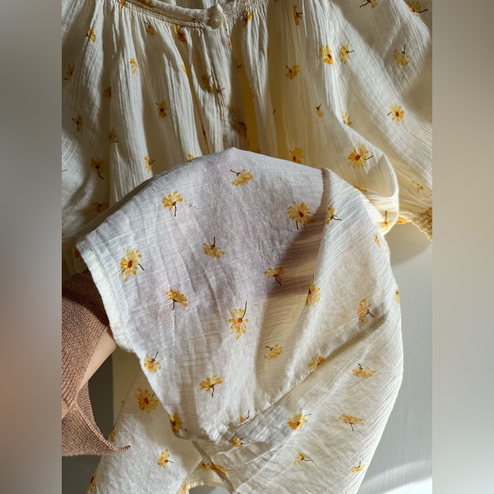 Madewell boho all-cotton daisy blouse - Picture 5 of 7